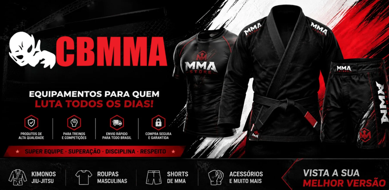 Loja CBMMA — equipamentos para quem luta todos os dias: kimonos, roupas, shorts de MMA e acessórios
